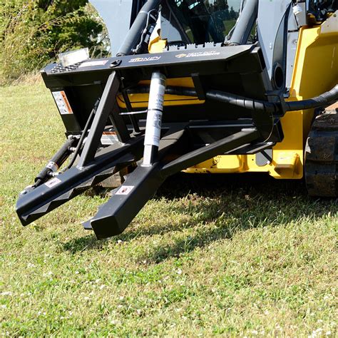 post puller skid steer attachment|tree puller attachment for tractor.